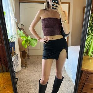 Wild Fable sparkly maroon/pink tube top